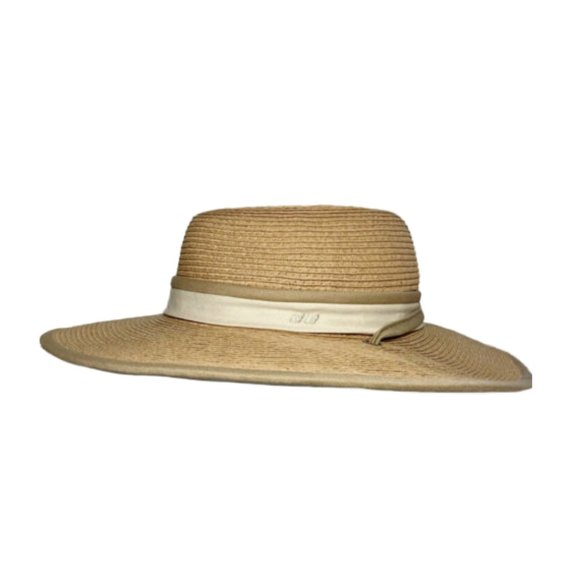 Koppen Accessories - Koppen Straw Hat Wide Brim Chin Strap Band Unisex